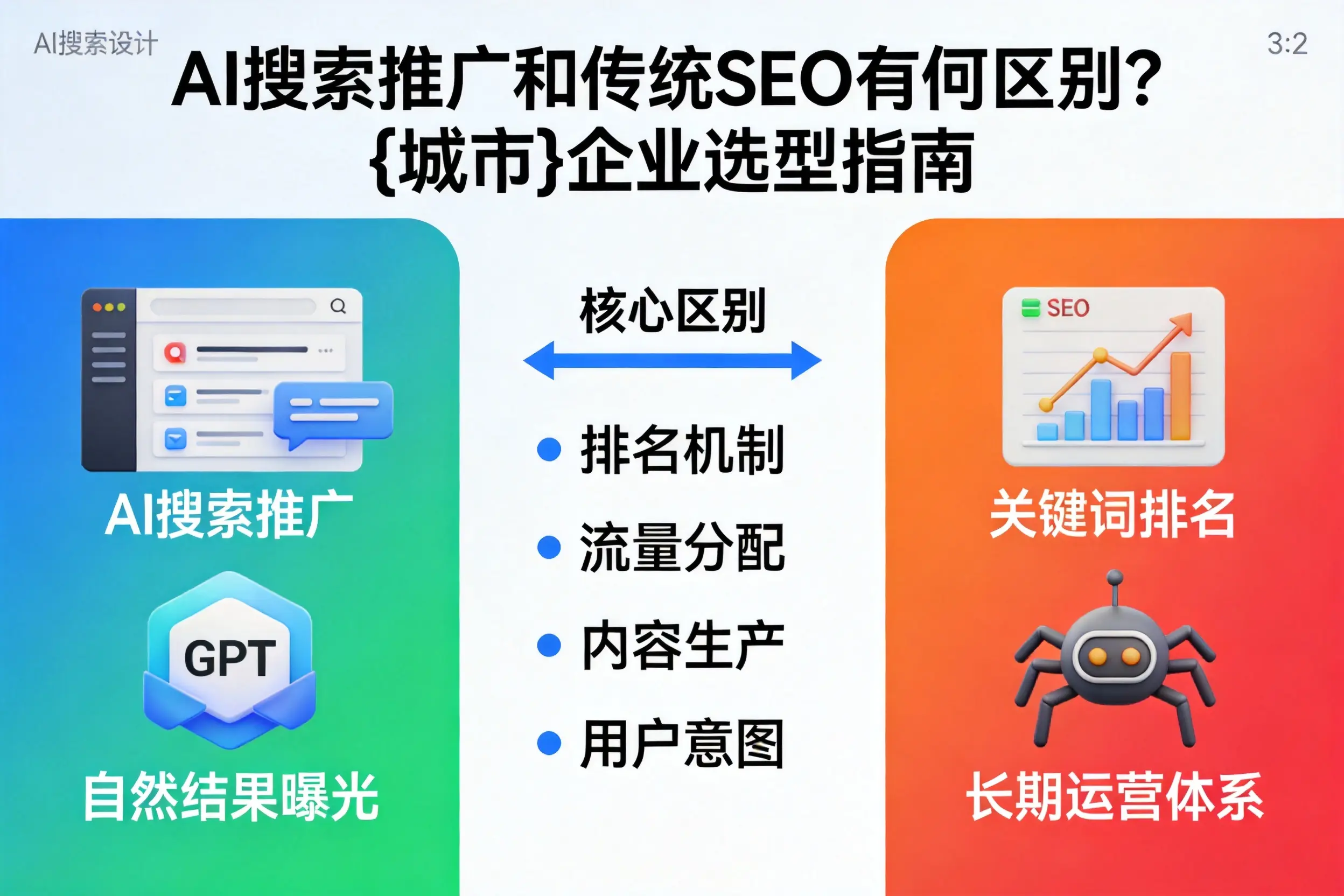 AI搜索推广和传统SEO有何区别？北海企业选型指南