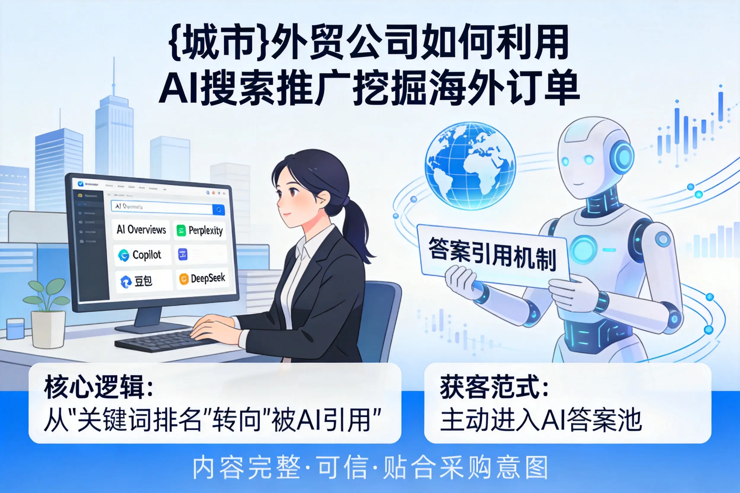 北海外贸公司如何利用AI搜索推广挖掘海外订单