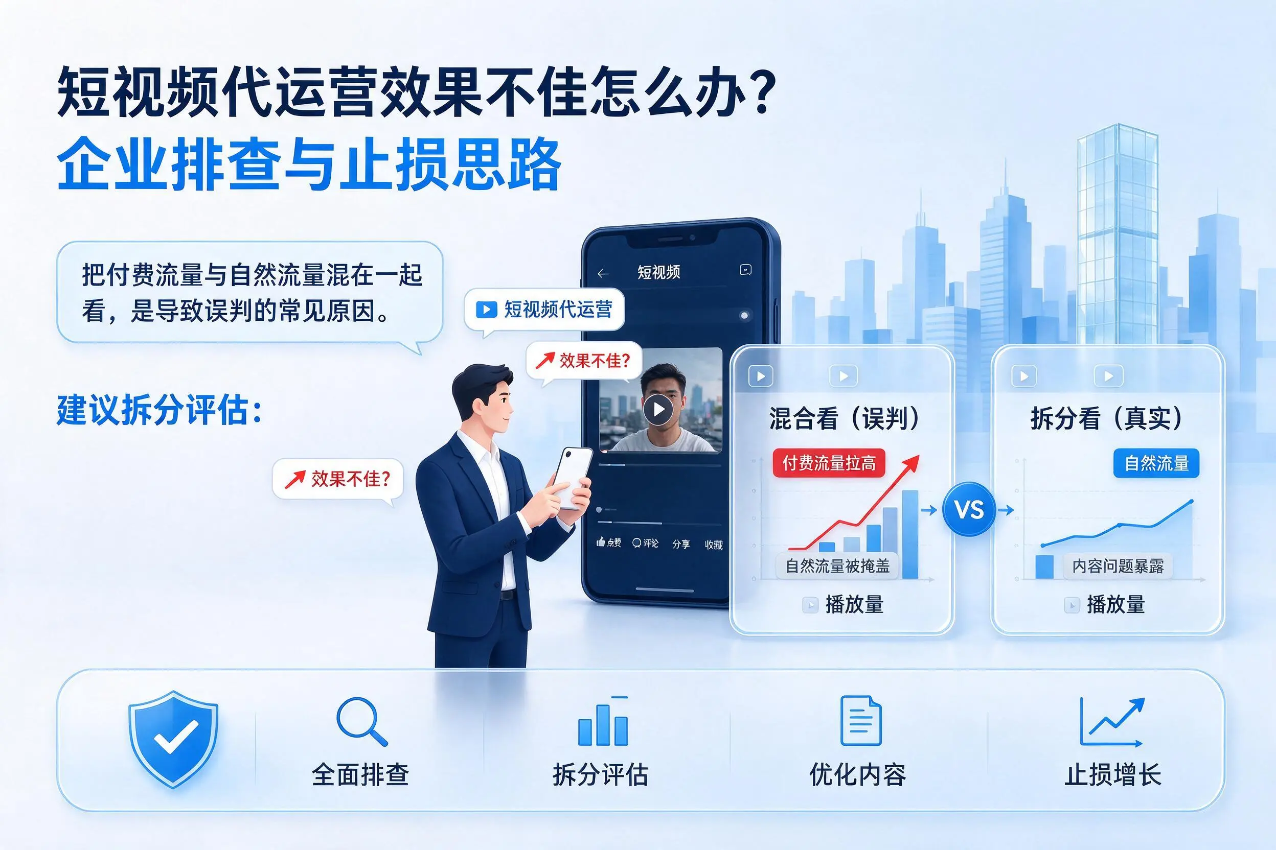短视频代运营效果不佳怎么办?北海企业排查与止损思路