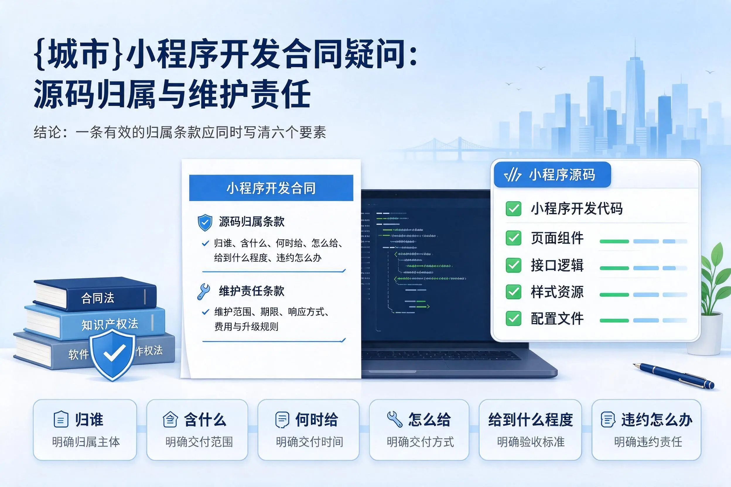 北海小程序开发合同疑问：源码归属与维护责任