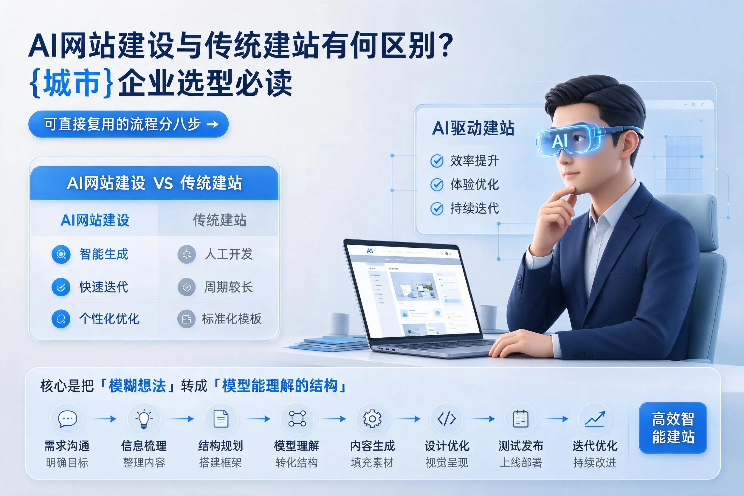 AI网站建设与传统建站有何区别？北海企业选型必读