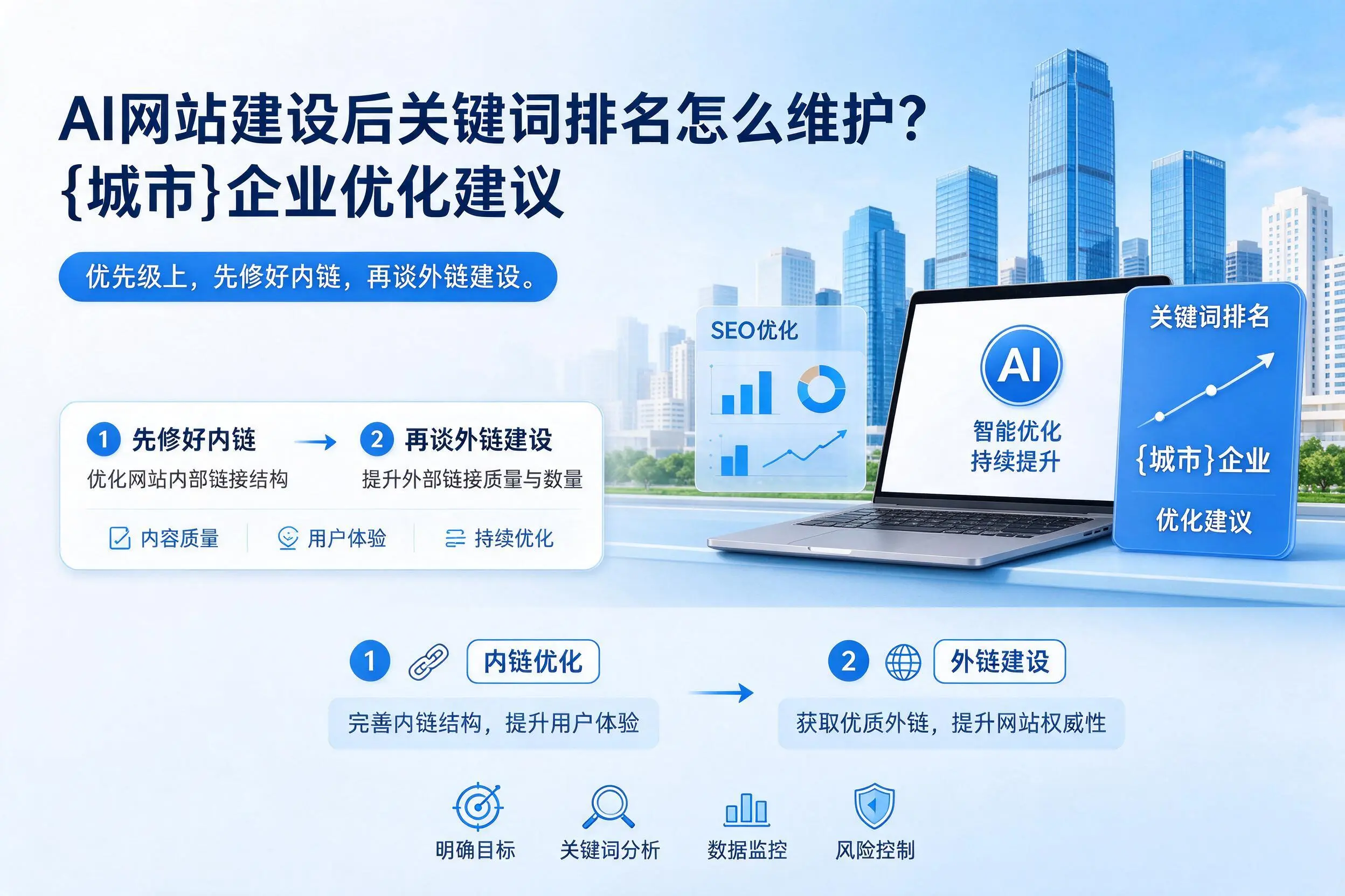 AI网站建设后关键词排名怎么维护?北海企业优化建议