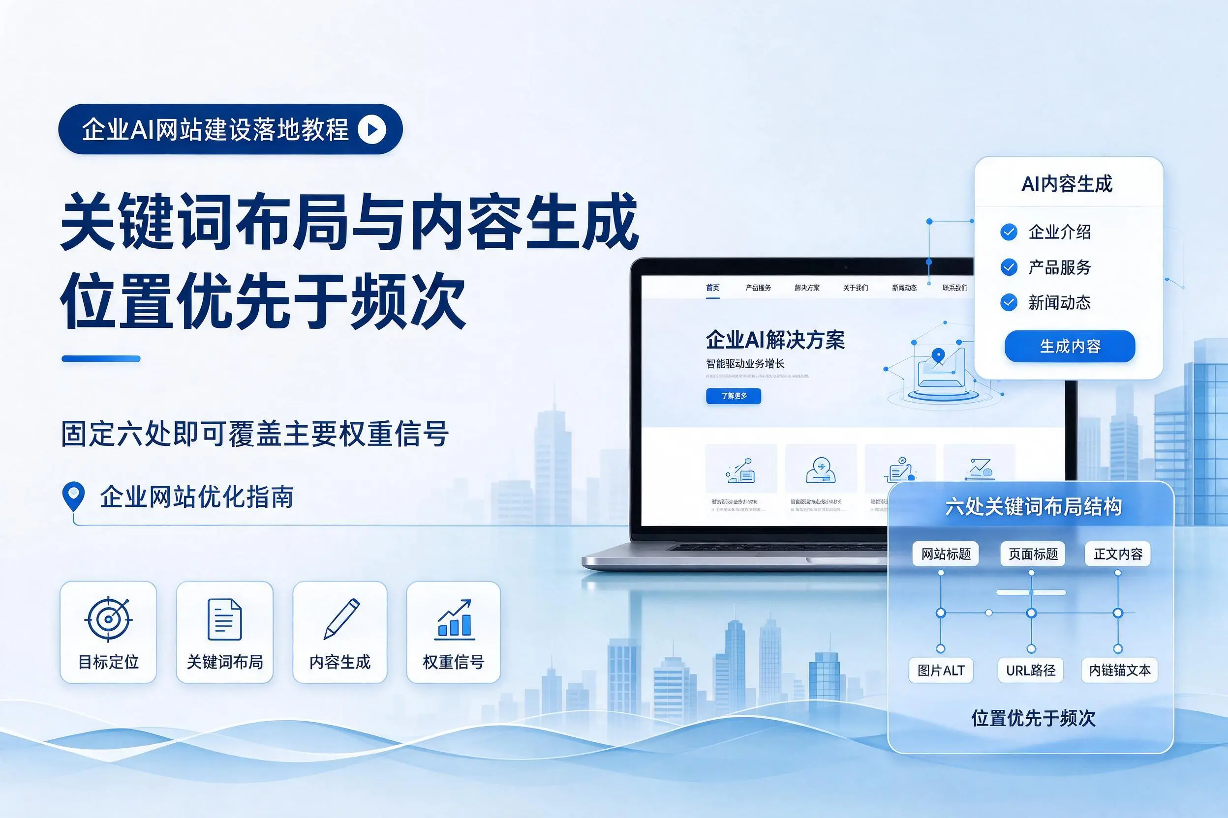 北海企业AI网站建设落地教程:关键词布局与内容生成